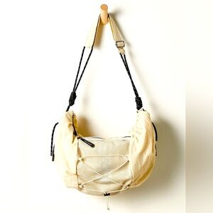 Free People Happy Landing Sling Bag // NWT // FP Movement // Ivory // Buti Logo